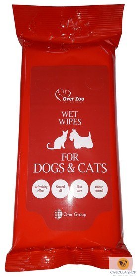 Over Zoo Wet Wipes - chusteczki pielęgnacyjne dla psa i kota