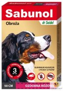 Sabunol GPI Obroża przeciw pchłom dla psa ozdobna różowa 50cm
