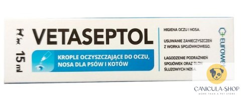 Vetaseptol krople do oczu i nosa 15ml
