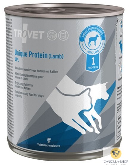 Trovet Unique Protein UPL Jagnięcina dla psa i kota puszka 800g