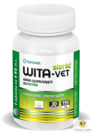 Wita-Vet Kot Sierść 30tabl.