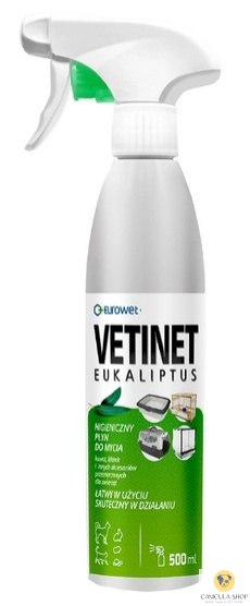Eurowet Vetinet płyn do kuwet i klatek 500ml