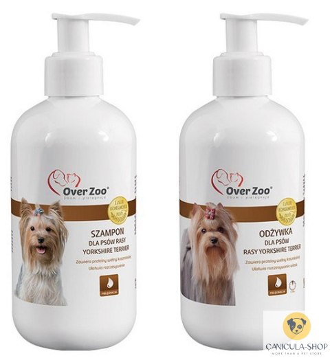 Over Zoo Szampon i odżywka dla psów rasy Yorkshire Terier dwupak 2x250ml