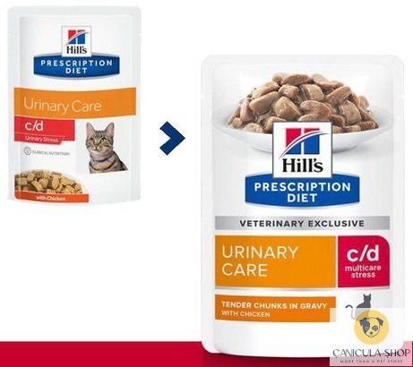 Hill's Prescription Diet - c/d Feline Urinary Stress z kurczakiem saszetka 85g
