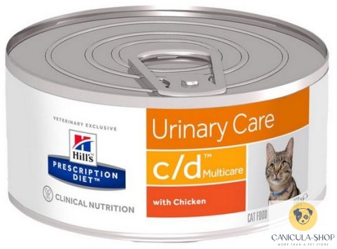 Hill's Prescription Diet - c/d Feline z Kurczakiem pasztet puszka 156g - dodane z medivet