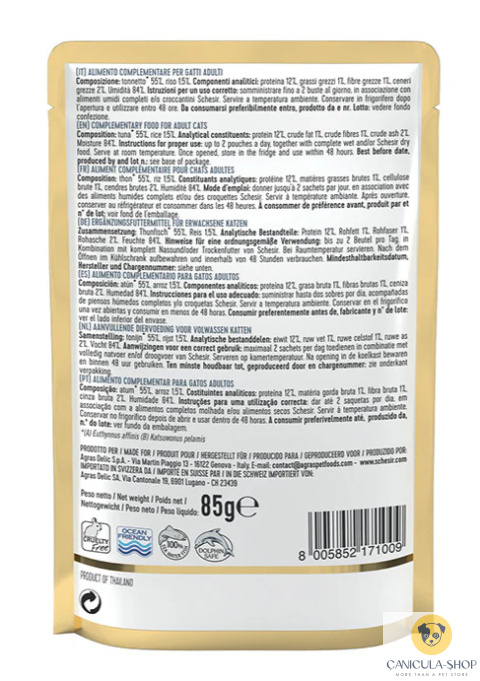 Schesir - Tuńczyk dla kota saszetka 85g