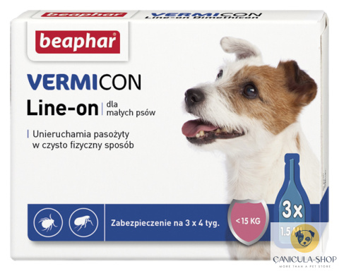 Beaphar - Line-On VERMICON DOG S - 3 x1,5 ml