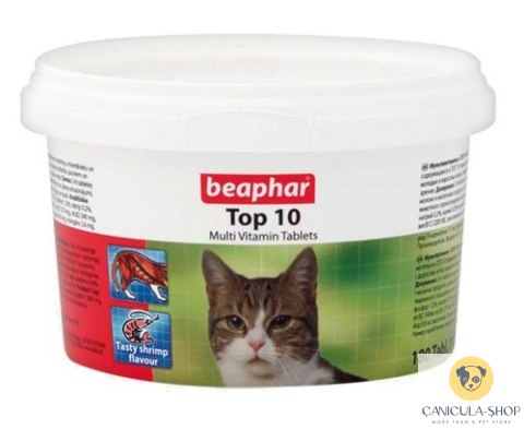 Beaphar TOP 10 Cat - preparat witaminowy z tauryną dla kota 180tabl.