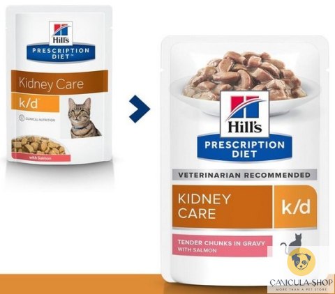 Hill's Prescription Diet - k/d Feline Łosoś saszetka 85g