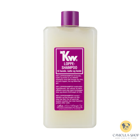 KW Flea Shampoo 500ml - szampon przeciw insektom dla psów, kotów i koni, z chlorheksydyną