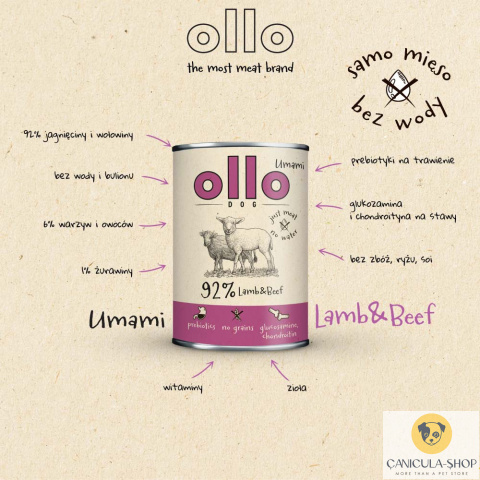 Ollo Umami - Jagnięcina i Wołowina 400g