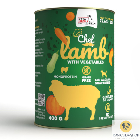 Syta Micha - CHEF Jagnięcina z warzywami 400g