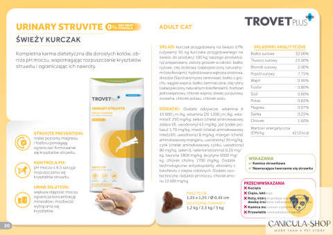 Trovet - ASD Urinary Struvite dla kota 500g
