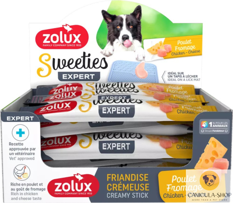 Zolux - SWEETIES z kurczakiem i serem dla psa 14g